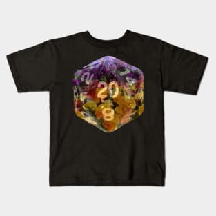 Nat20 Rainbow Flowers Kids T-Shirt